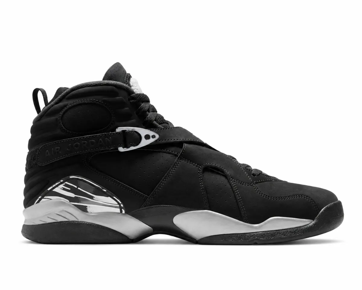 Nike Air Jordan 8 'Chrome' Black and Light Graphite